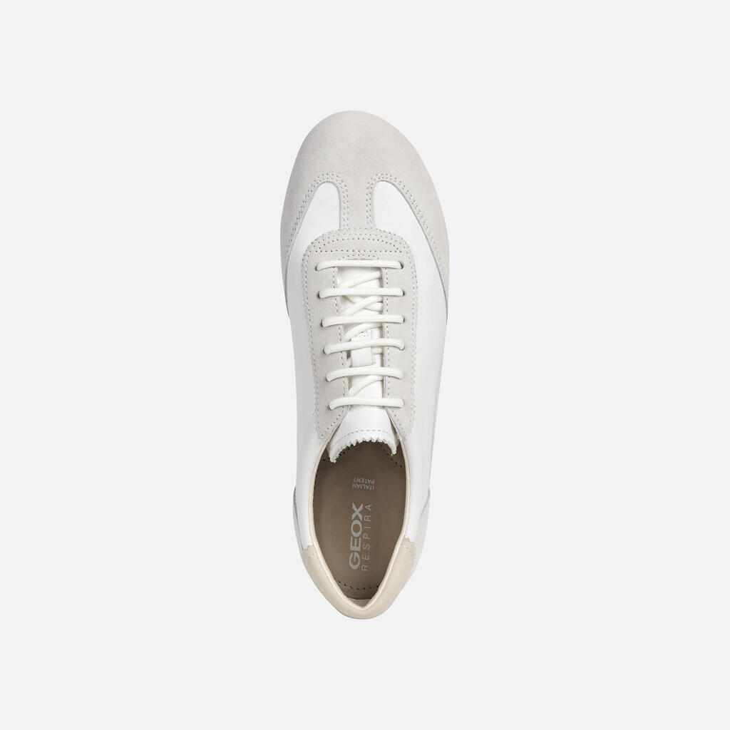 Baskets Femme D VEGA Blanc Cassé/Bleu Glacier 6/7
