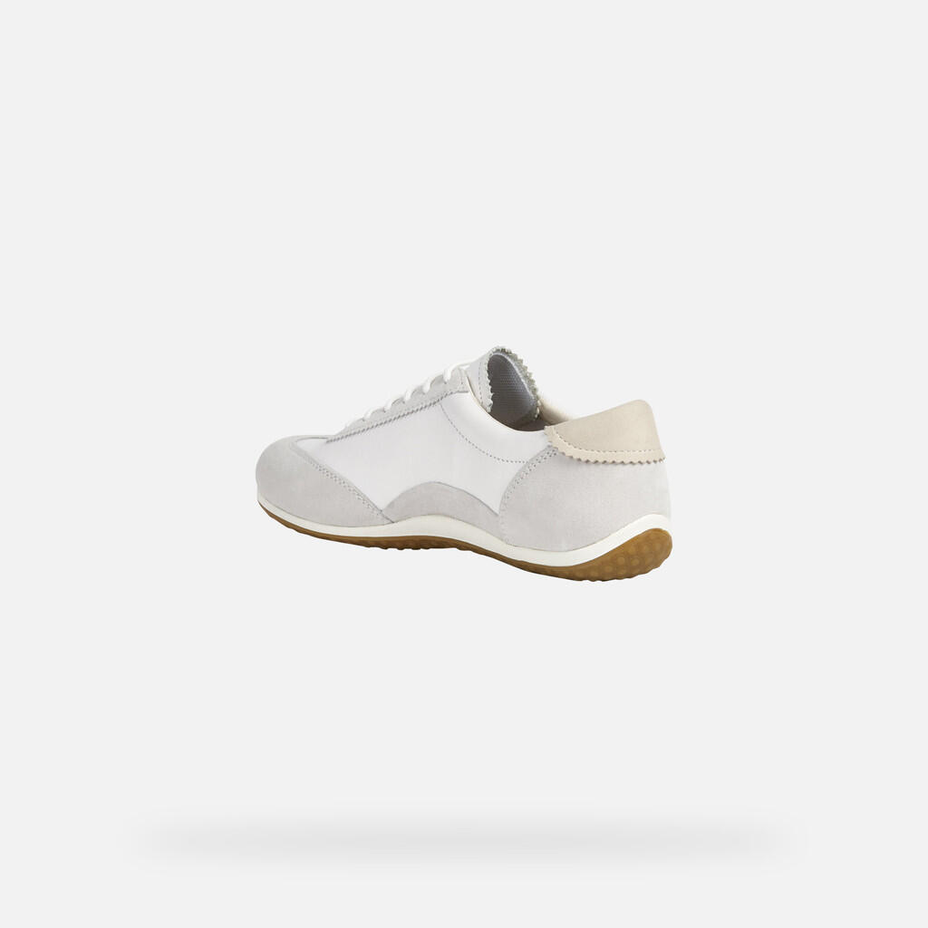 Baskets Femme D VEGA Blanc Cassé/Bleu Glacier 4/7