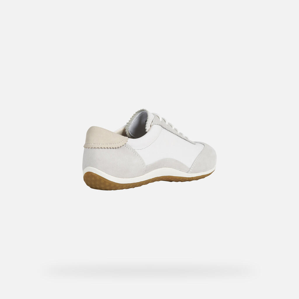 Baskets Femme D VEGA Blanc Cassé/Bleu Glacier 5/7