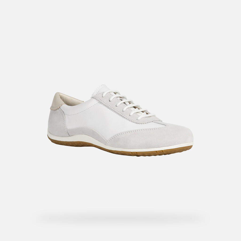 Baskets Femme D VEGA Blanc Cassé/Bleu Glacier 3/7