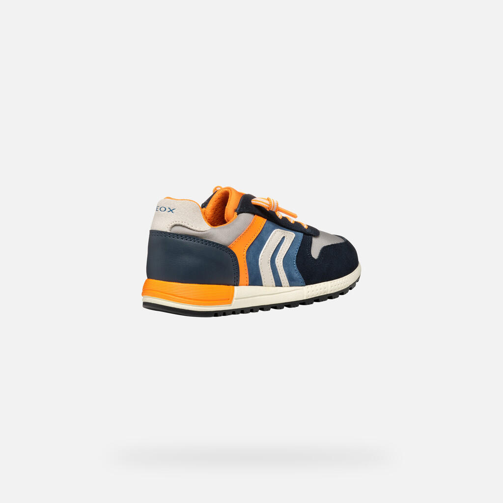 Baskets Garçon ALBEN BOY Gris Clair/Bleu Marine 6/7