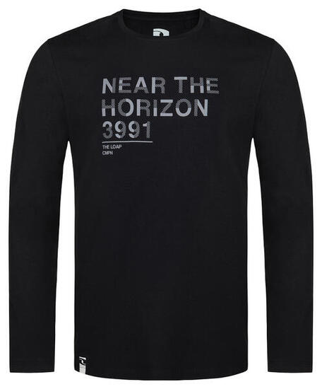 LOAP Alfons Herren Langarm-T-Shirt Schwarz S