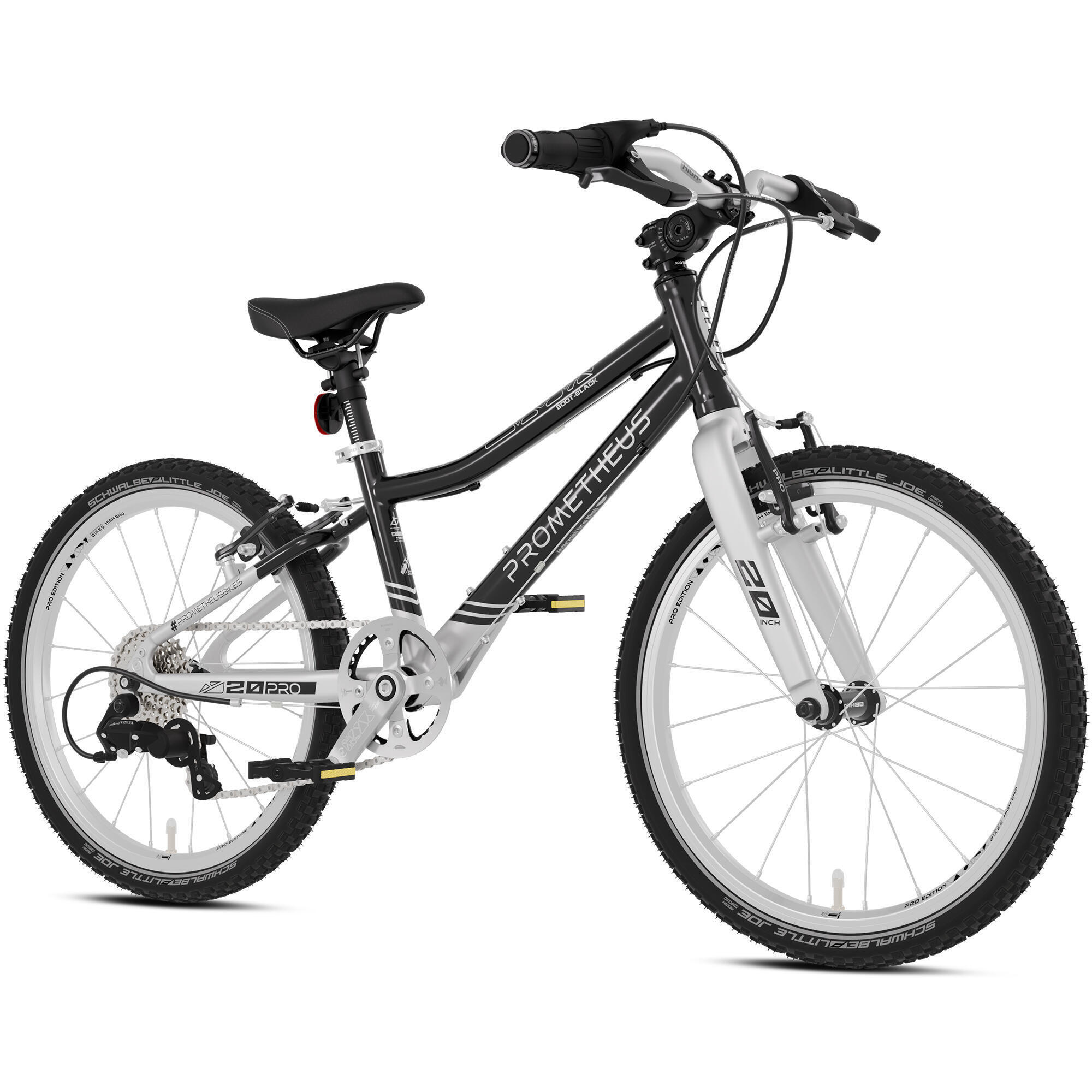 Prometheus Bicycles - Vélo Pour Enfants 20 Pouces Dès 6 Ans, Super Léger, 7 Vitesses, Noir Et Argent - Vélo Enfant - Gris|noir - 20" - Decathlon