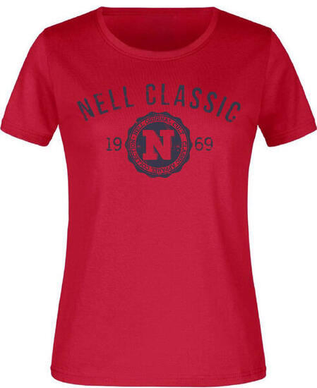 T-shirt femme Nell Classics rouge - 100 % coton