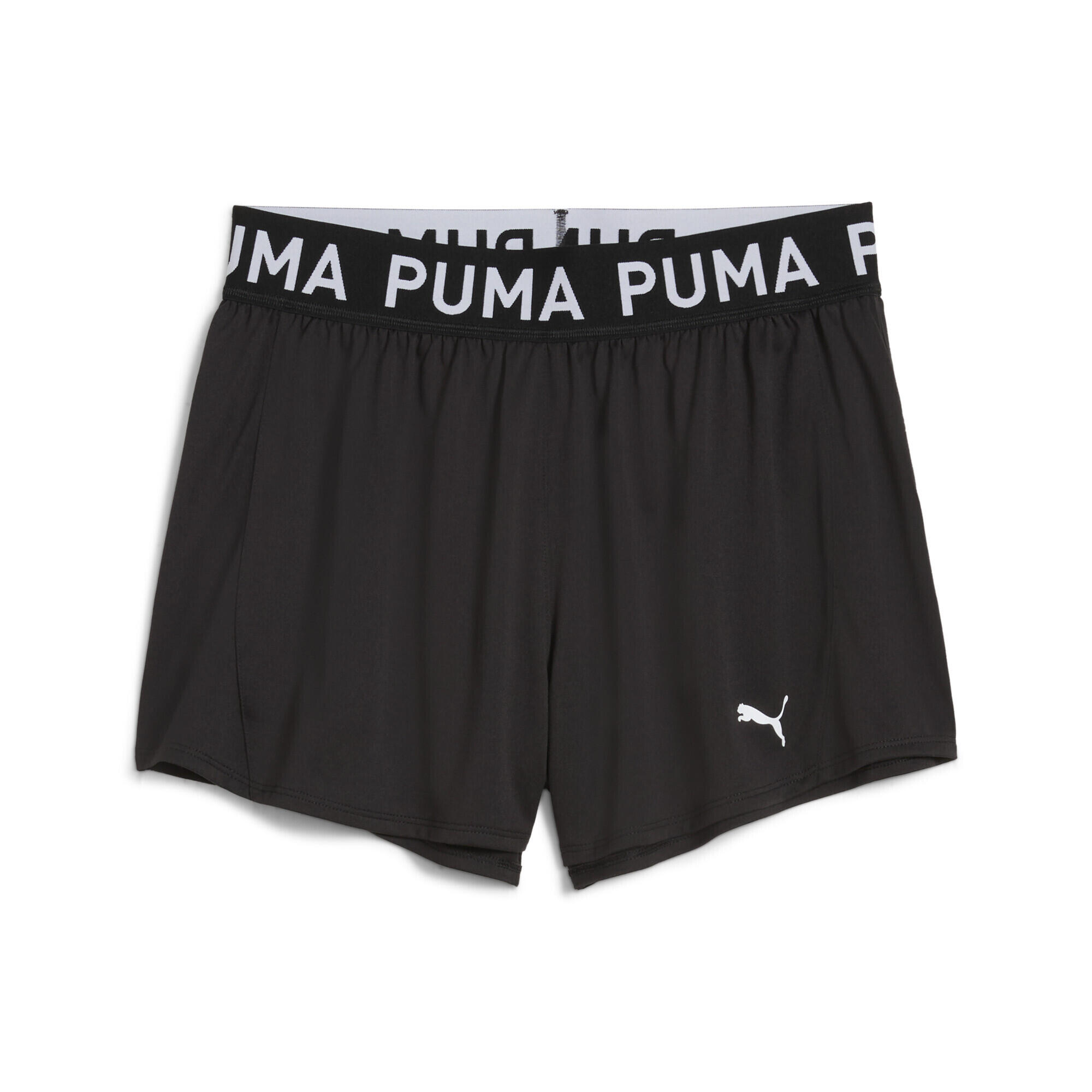 Șort fitness femei talie medie, Drycell Strong 3", roșu PUMA
