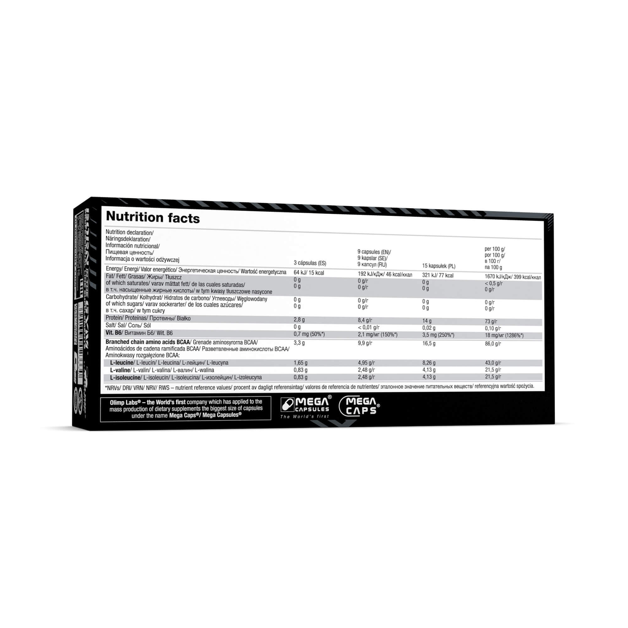 Aminokwasy Olimp BCAA 1100 Mega Caps® - 120 Kapsułek 2/3