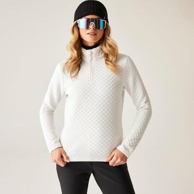 Glamourize middenlaag isolerende actieve fleecetrui met 1/4 rits voor dames