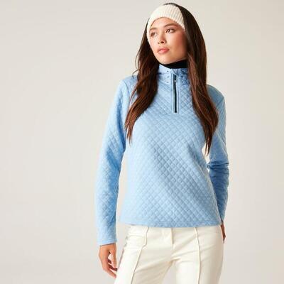 Glamourize middenlaag isolerende actieve fleecetrui met 1/4 rits voor dames
