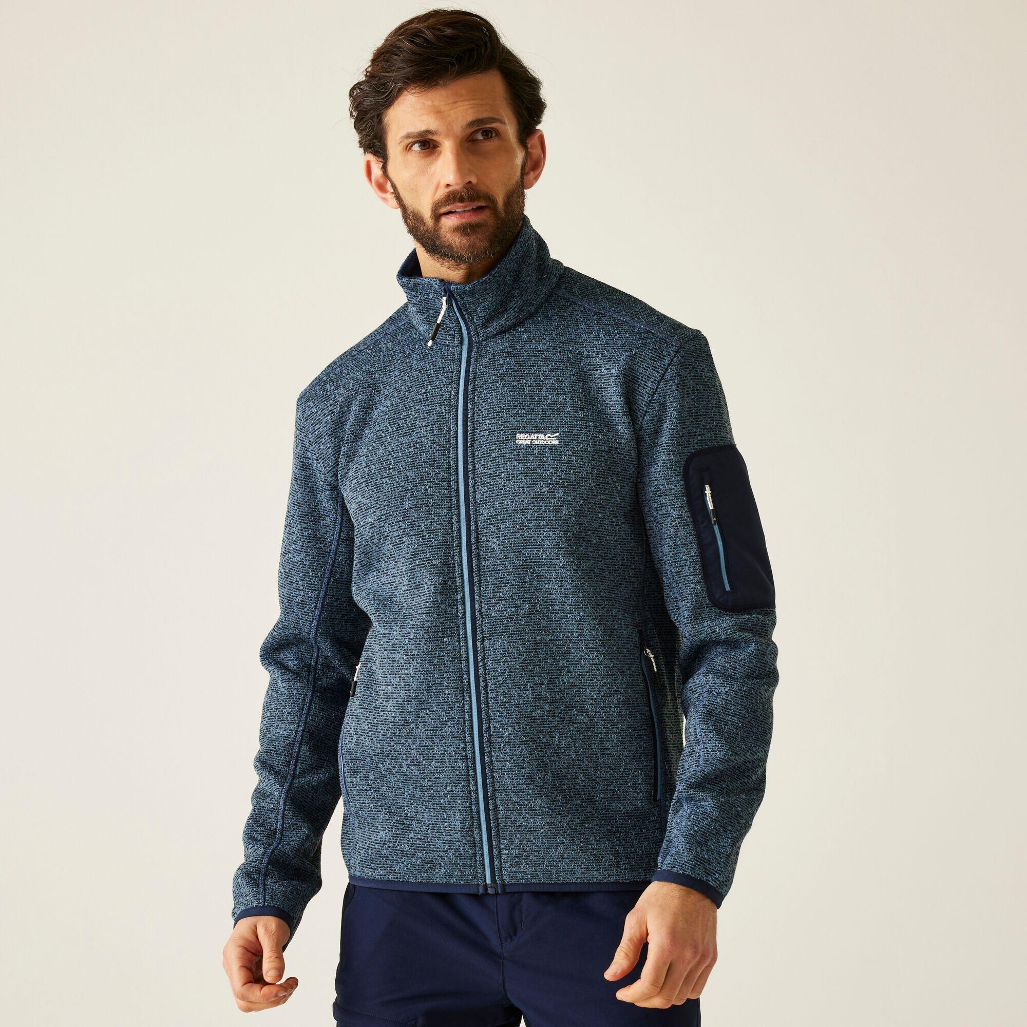 Regatta - Polaire Isolante Extensible Entièrement Zippée Newhill Pour Homme - Polaire - Bleu|gris - Decathlon