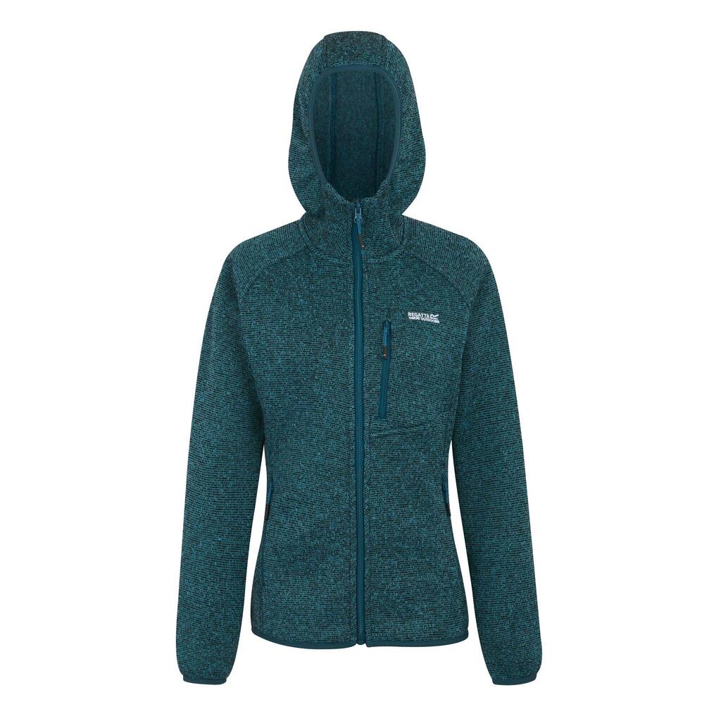 Womens/Ladies Newhill Hooded Fleece Jacket (Storm Blue)