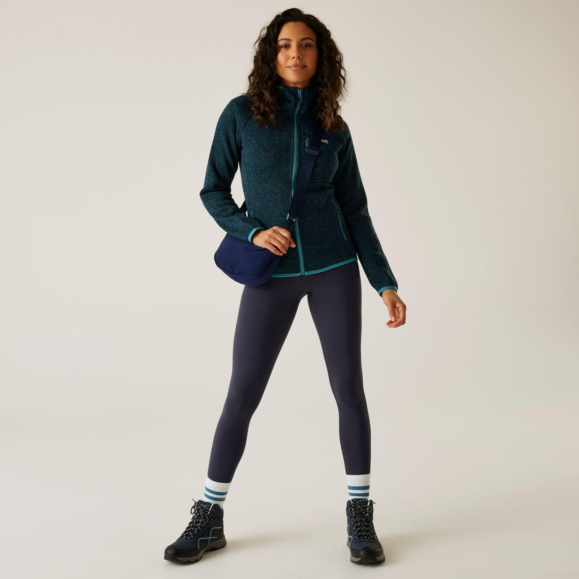 Felpa leggera con cappuccio e zip completa da donna Newhill 3/7
