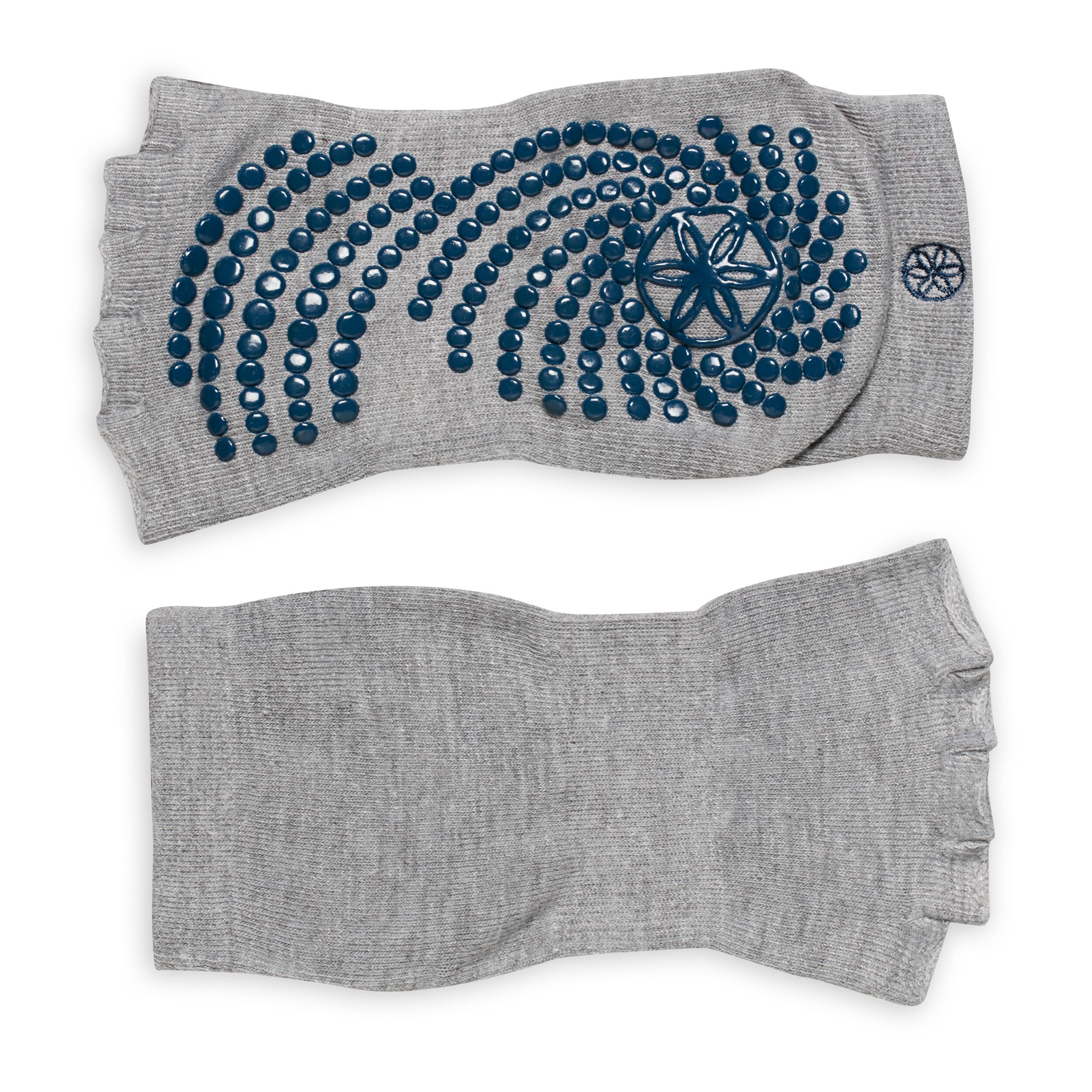 Zehenlose Griffig Yoga Socken Indigo/Schwarz 2pk 4/4
