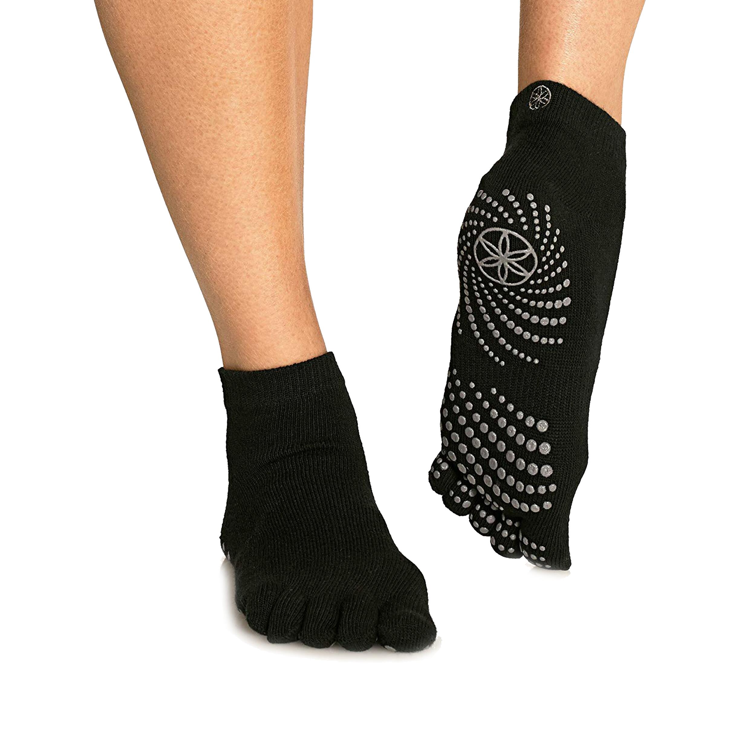 GAIAM Grau Griffig Yoga Socken ML