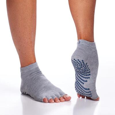 ZEHENLOSE GRIPPY YOGA SOCKEN INDIGO/BLACK 2PK