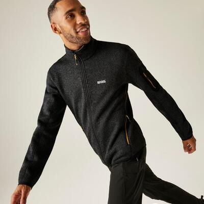 Felpa isolante da uomo Newhill in stretch con zip completa