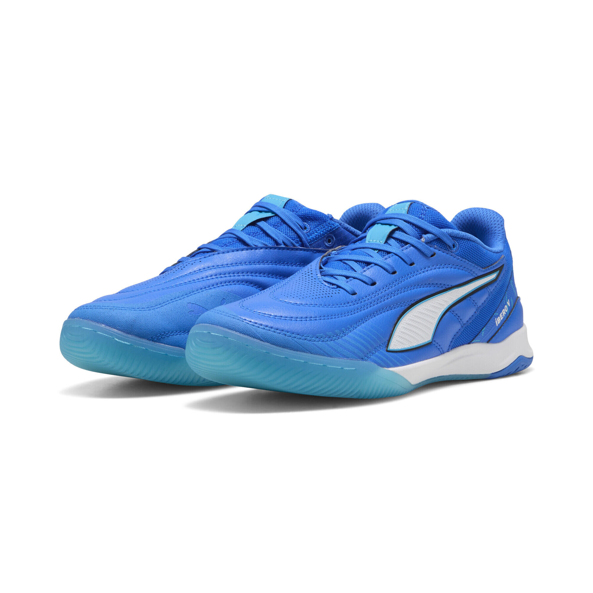Puma - Chaussures De Futsal Ibero Unisexe Puma - Chaussures De Football - Blanc|bleu - 44 - Decathlon