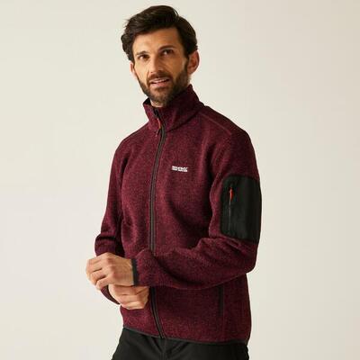 Felpa isolante da uomo Newhill in stretch con zip completa