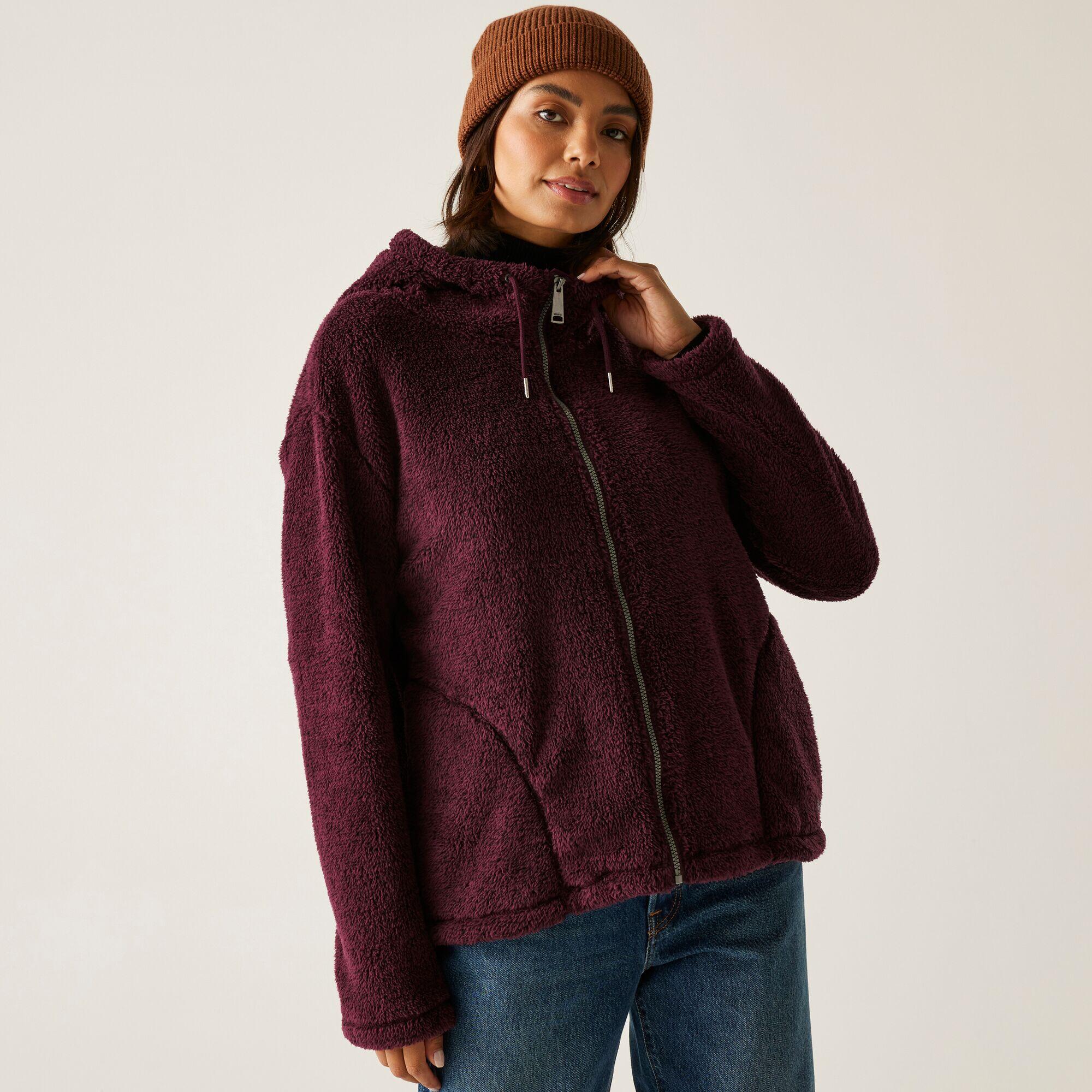 REGATTA Womens Orielle Fluffy Hooded Full-Zip Insulating Fleece