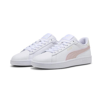 Zapatillas Smash 3.0 L PUMA White Spring Lavender Rose Gold Purple Metallic