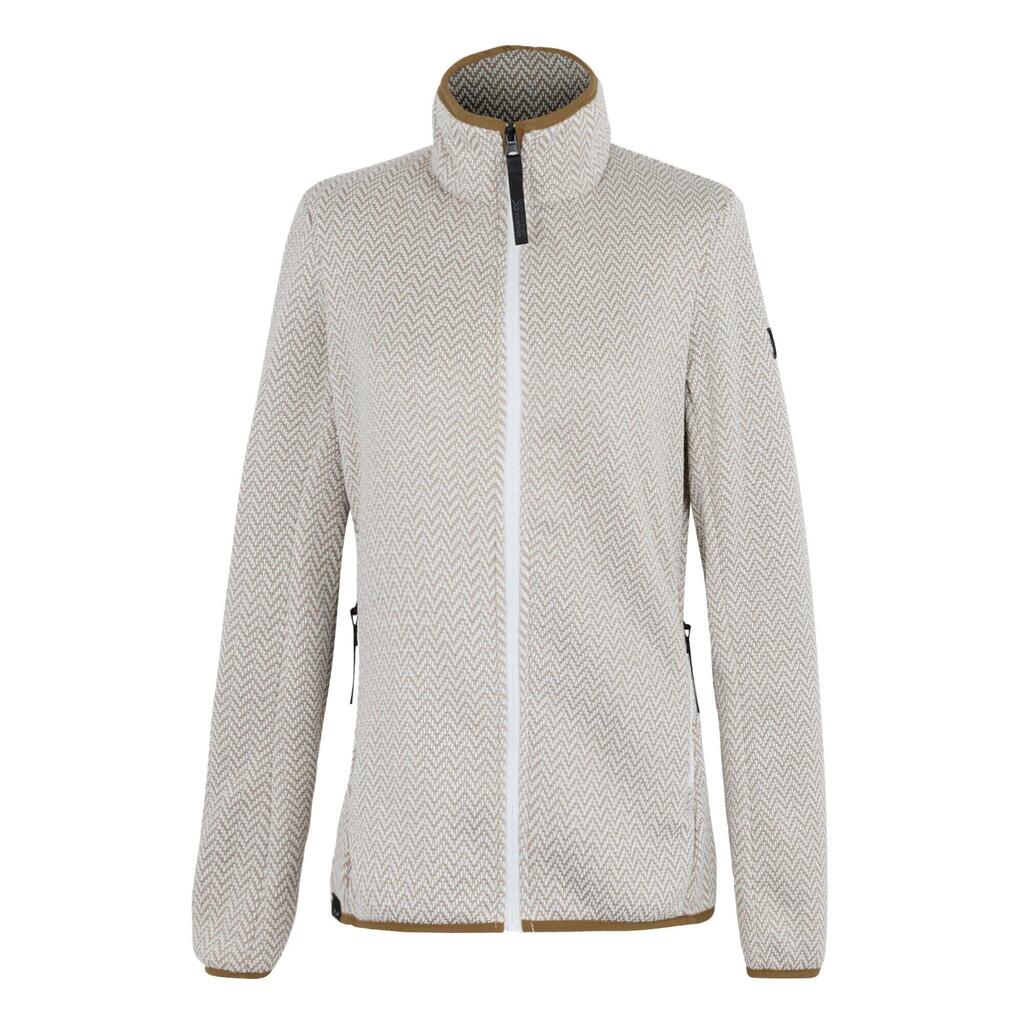 Womens/Ladies Elzie Full Zip Fleece Jacket (Stone White/Soft Taupe)