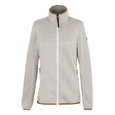 Dames elzie full zip fleecejack (mokka/zacht taupe)