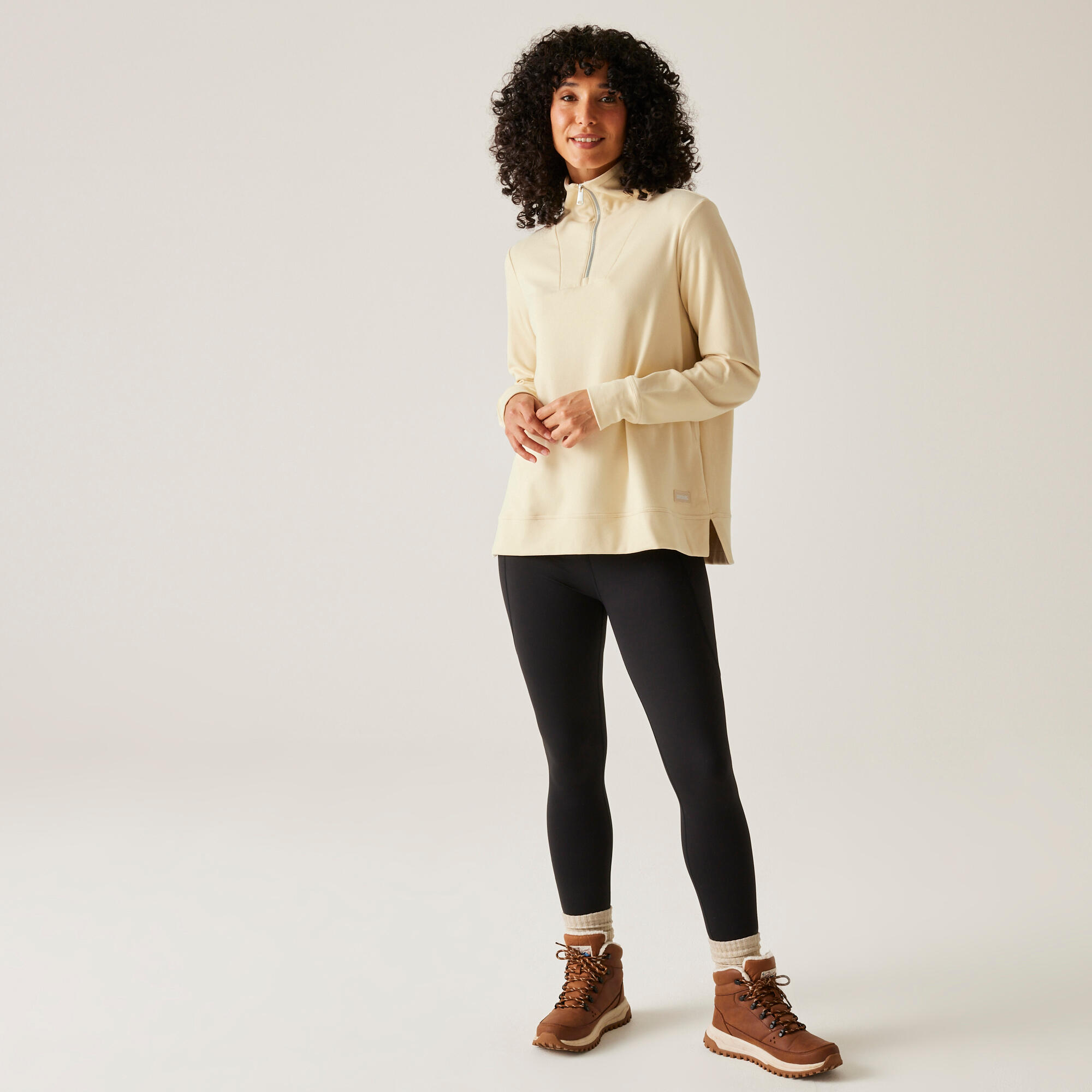 Demmi Wärmendes Fleece mit halbem Reißverschluss für Damen 3/7