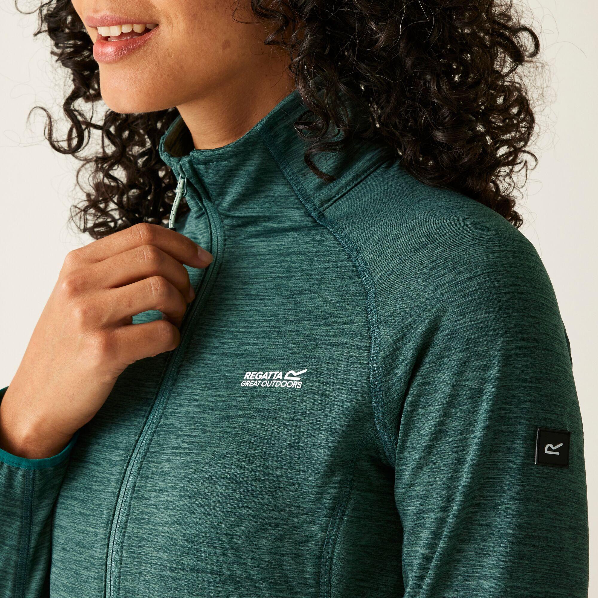 Felpa leggera con cappuccio e zip completa da donna Harpten 4/7