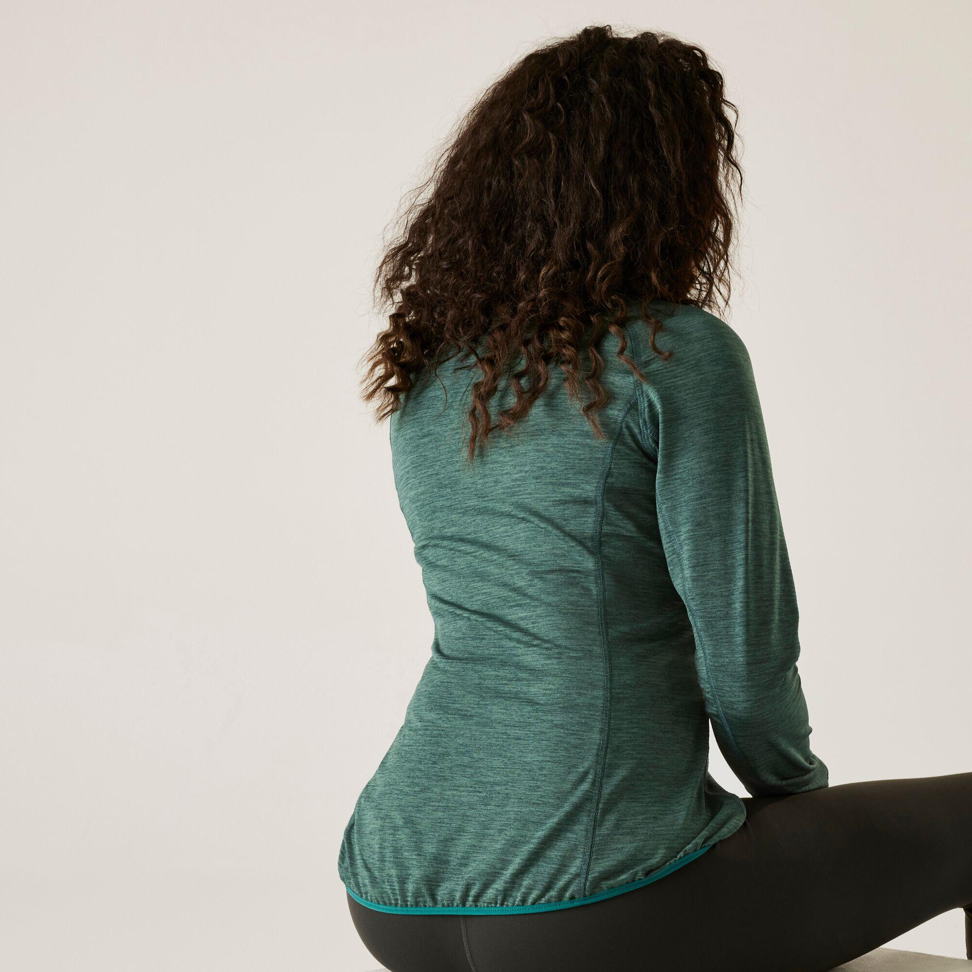 Felpa leggera con cappuccio e zip completa da donna Harpten 2/7