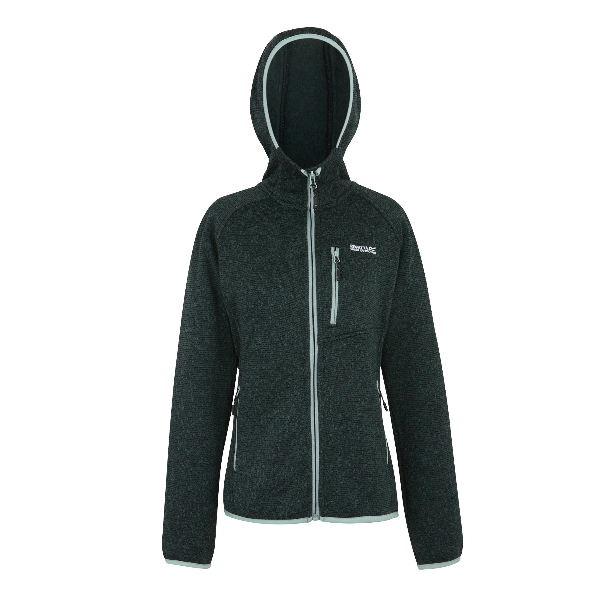 Felpa leggera con cappuccio e zip completa da donna Newhill 5/7