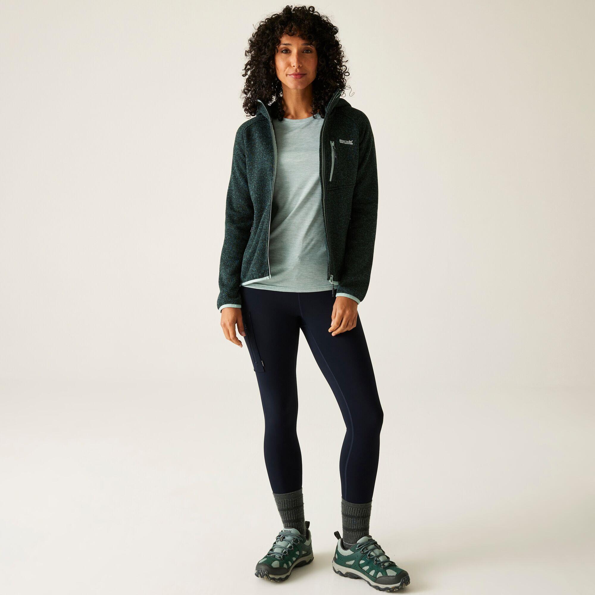 Felpa leggera con cappuccio e zip completa da donna Newhill 3/7