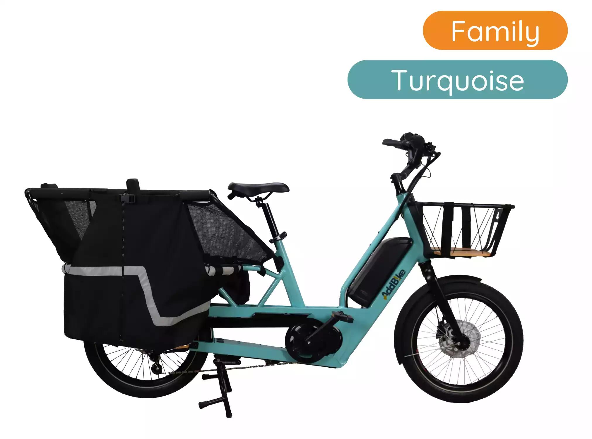 Bicicleta elétrica de carga da família u-cargo