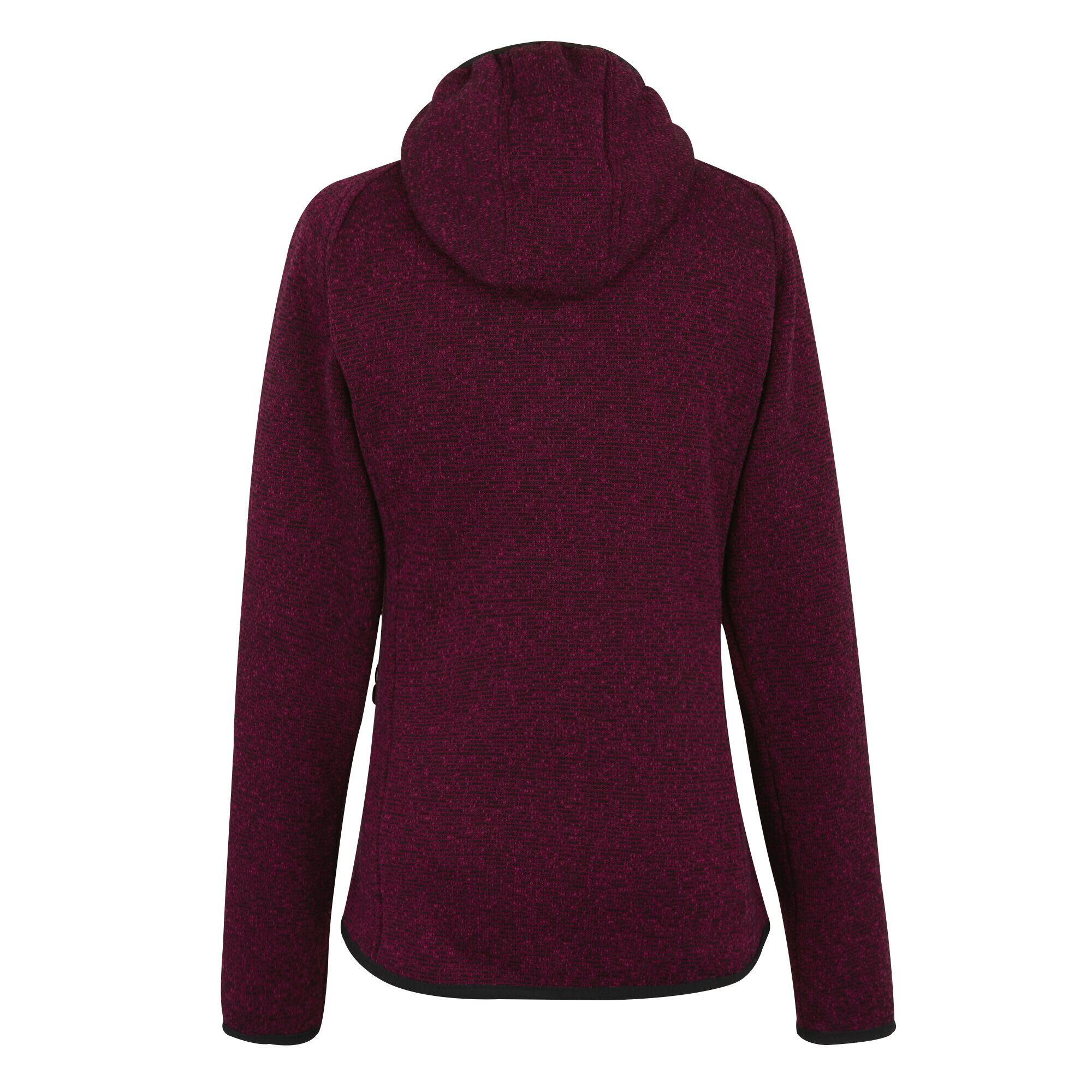 Womens/Ladies Newhill Hooded Fleece Jacket (Dark Pimento) 2/5