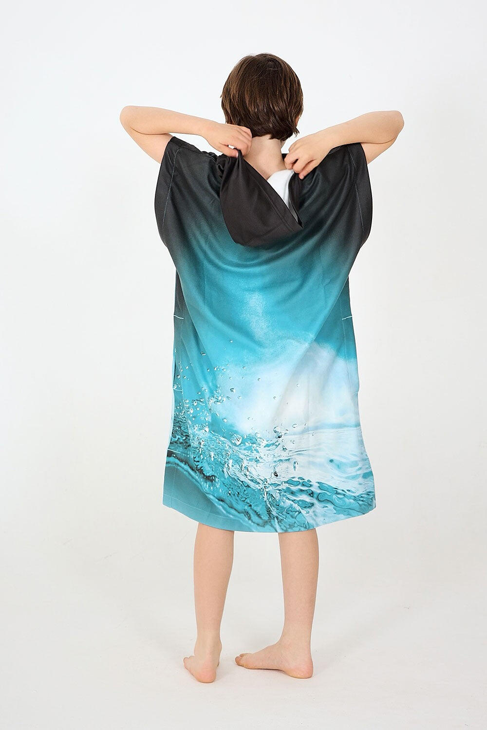 Bambini surf poncho microfibra ( 5-12 anni) - Underwater 4/4