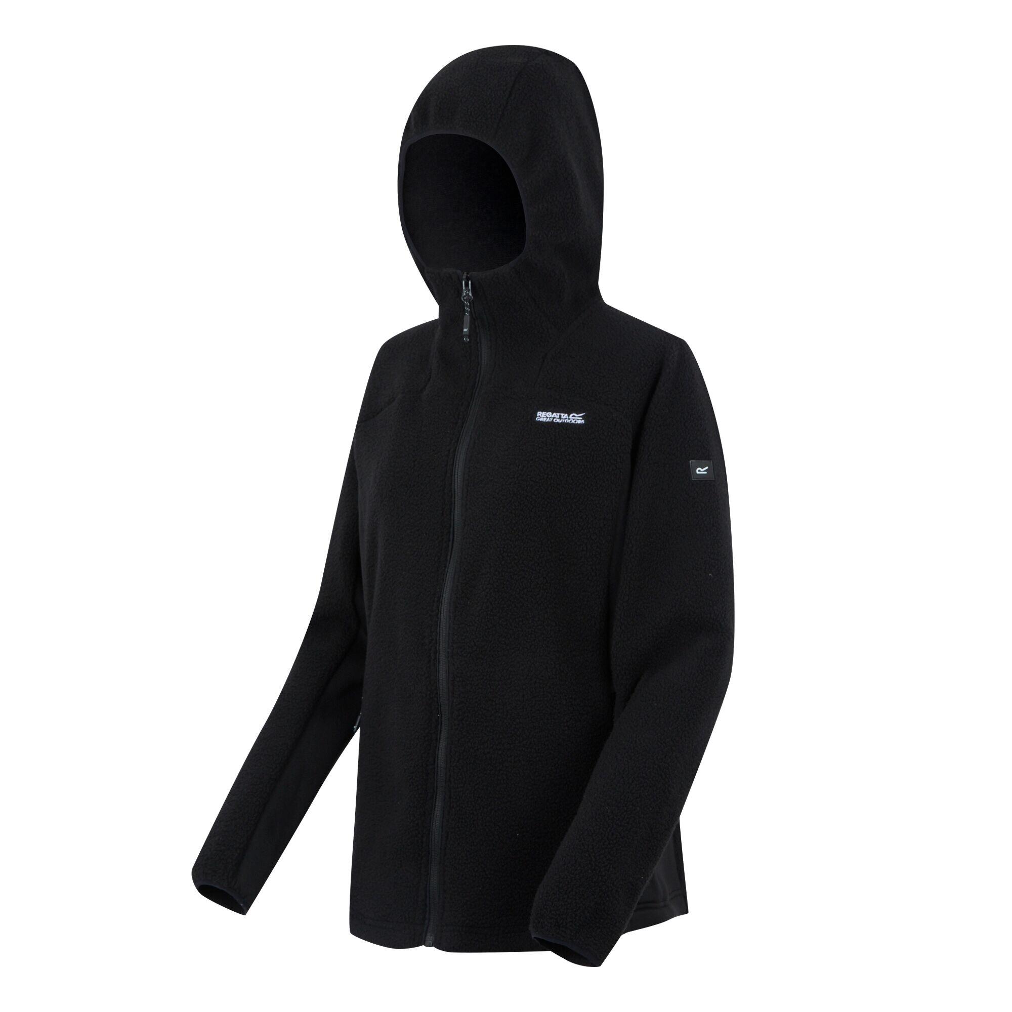Pull Polaire Regatta Enfant Noir Avec Capuche – Taille 11/12 Ans – Occasion