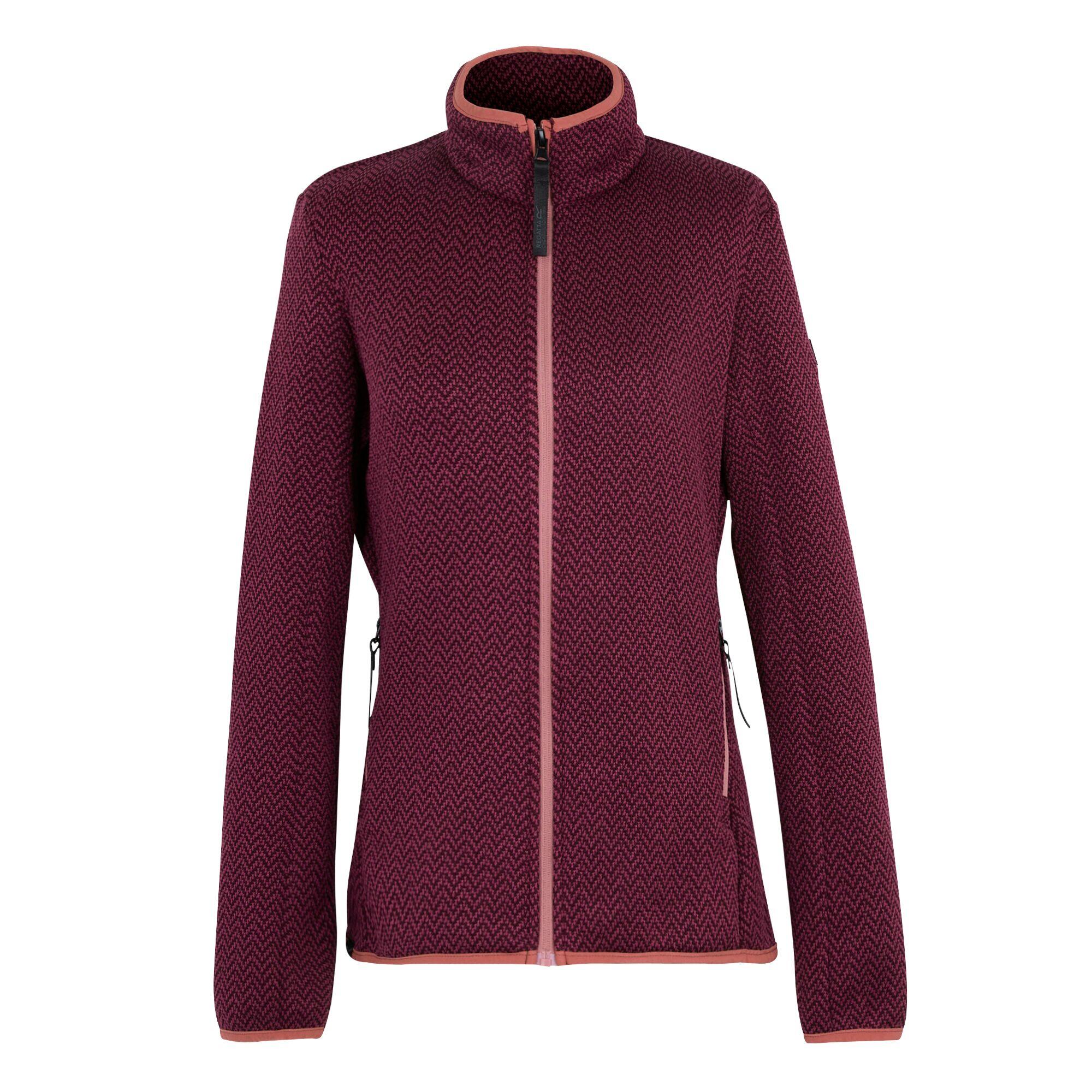 Womens Elzie IV Core Stretch Full-Zip Lightweight Fleece 5/7