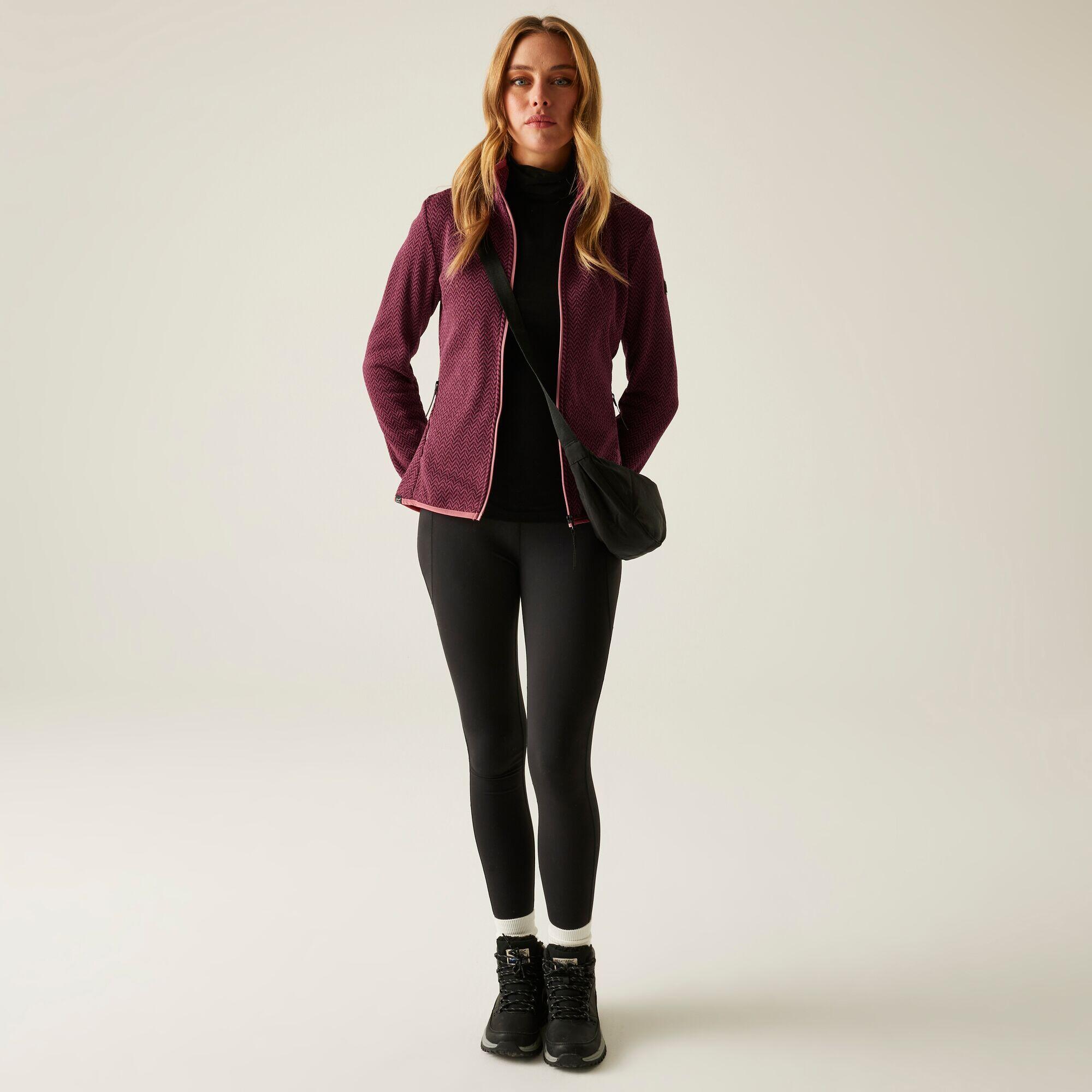 Womens Elzie IV Core Stretch Full-Zip Lightweight Fleece 3/7