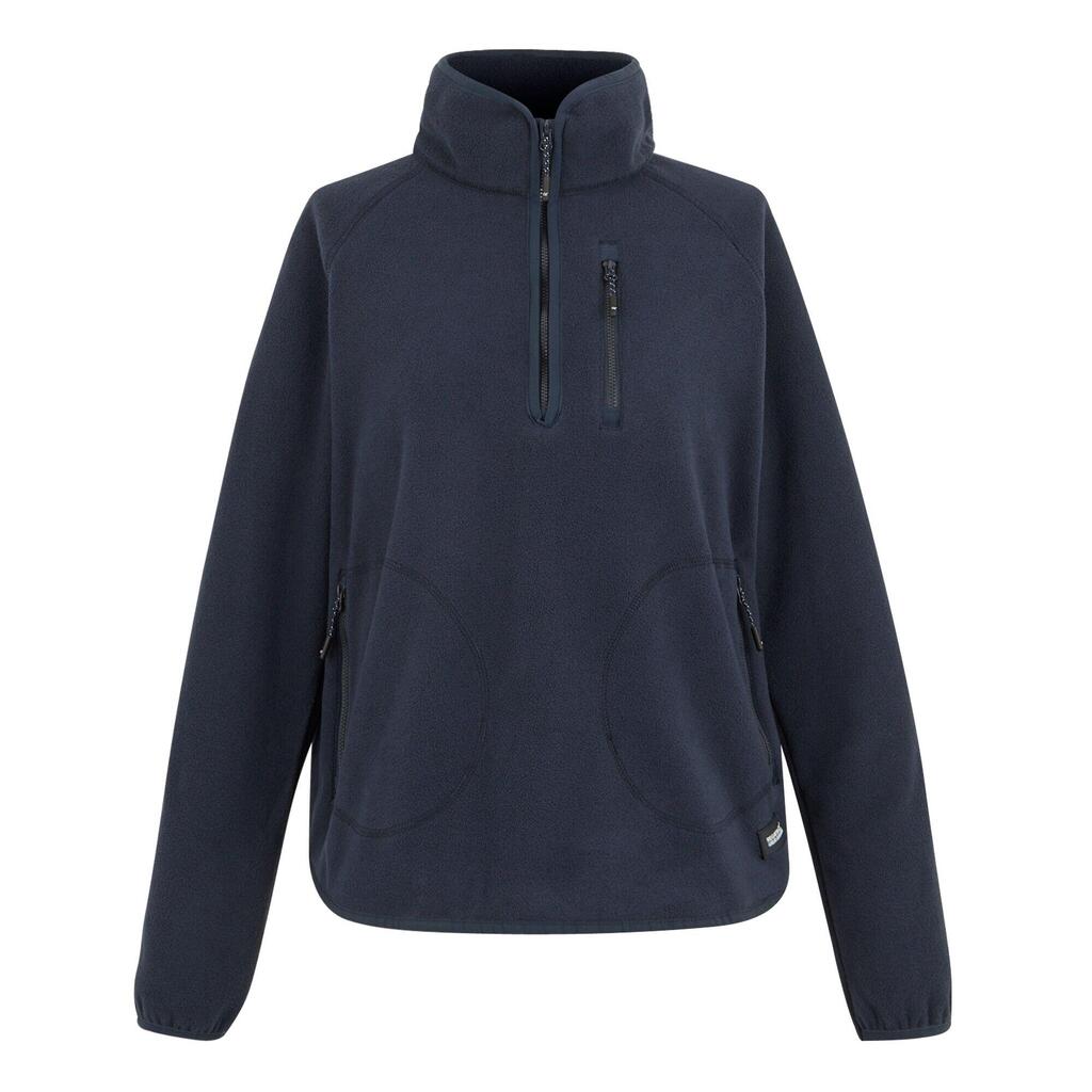 Womens/Ladies Frankie Quarter Zip Fleece Top (Navy)