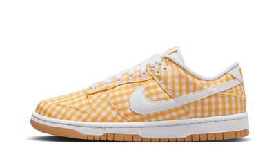 Sportschoenen dunk low yellow gingham