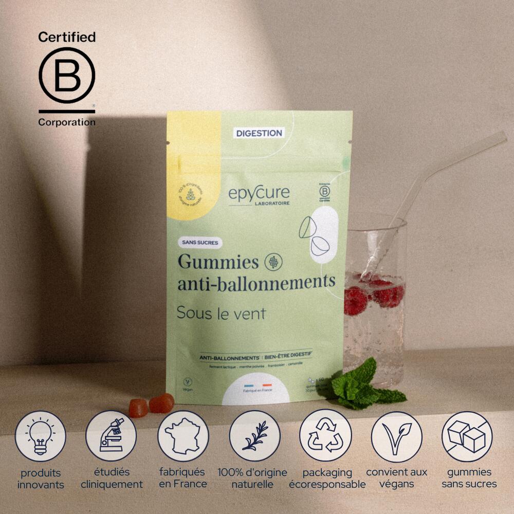 GOMINOLAS ANTI-HINCHAZÓN SIN AZÚCARES - Complemento alimenticio 3/4