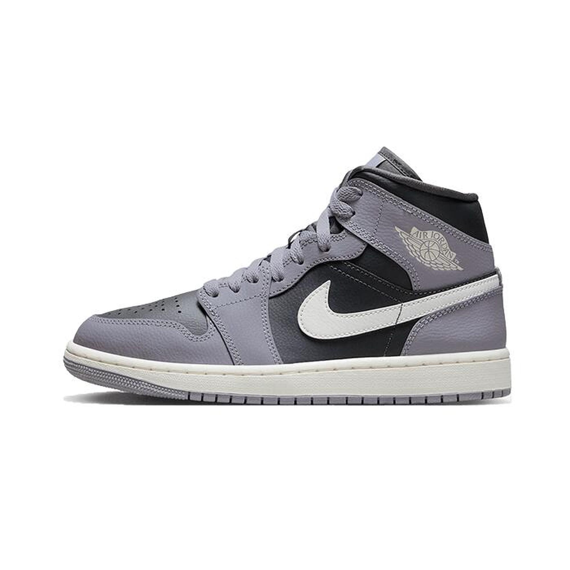 Jordan - Air Jordan 1 Mid Cement Grey - Chaussures De Sport - Noir - Decathlon
