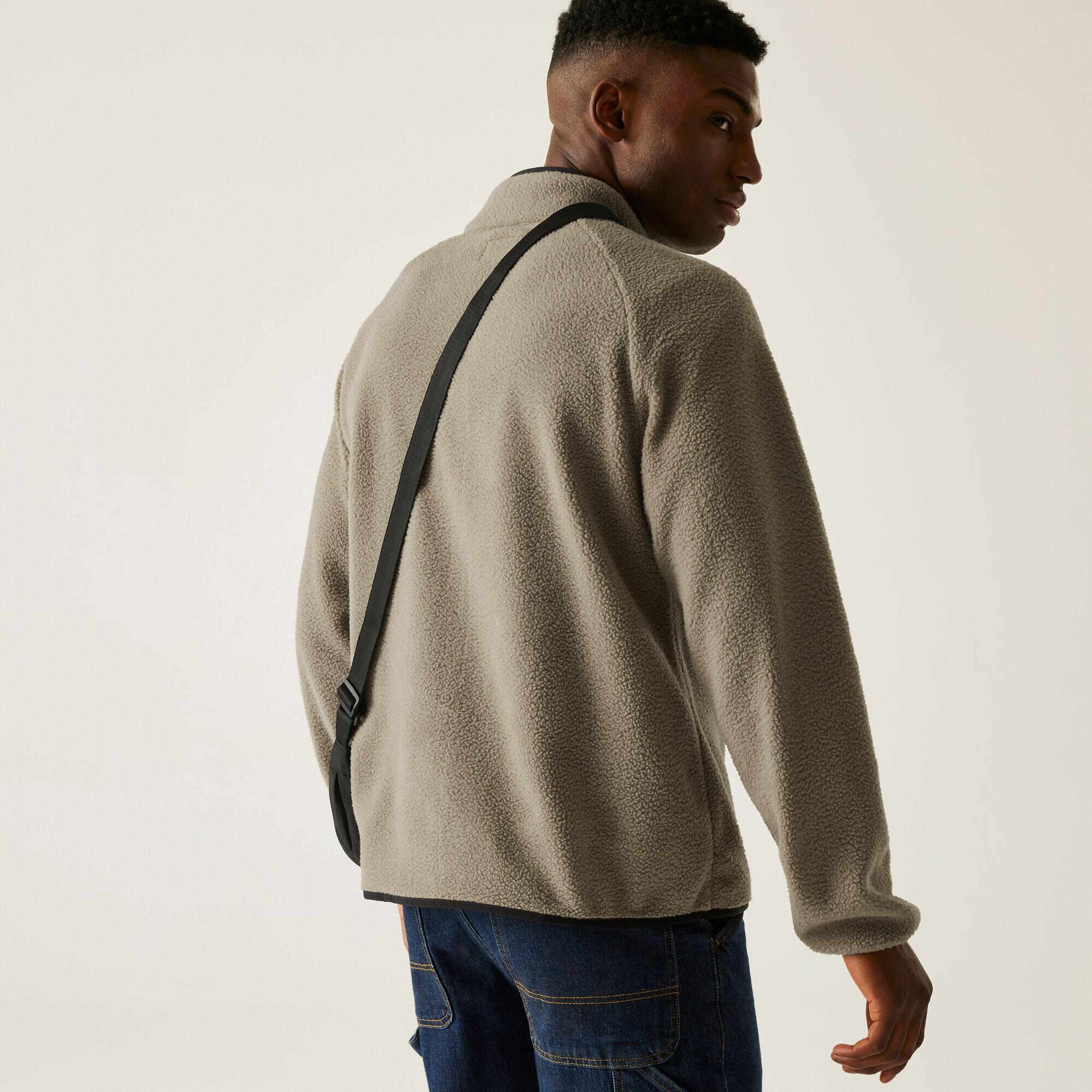 Felpa isolante da uomo Frankie in Borg con mezza zip 2/7