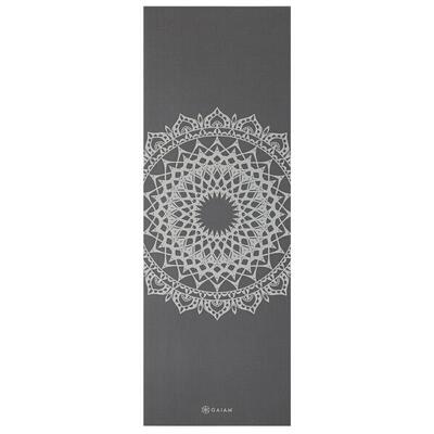 DARK GREIGE MARRAKESH YOGAMATTE 5MM PRINTED