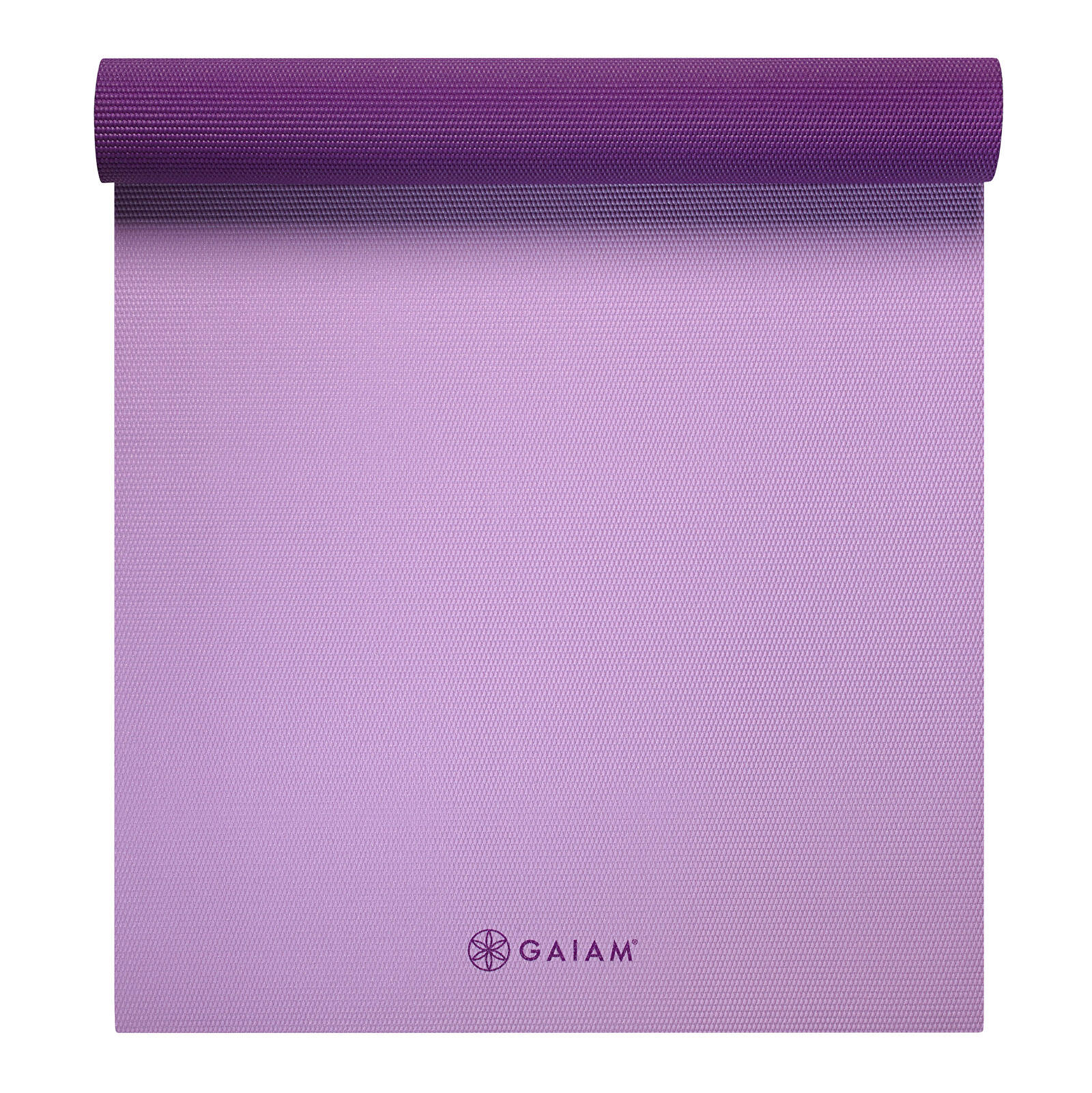 Tapis de yoga prune 2 couleurs 6 mm 3/4