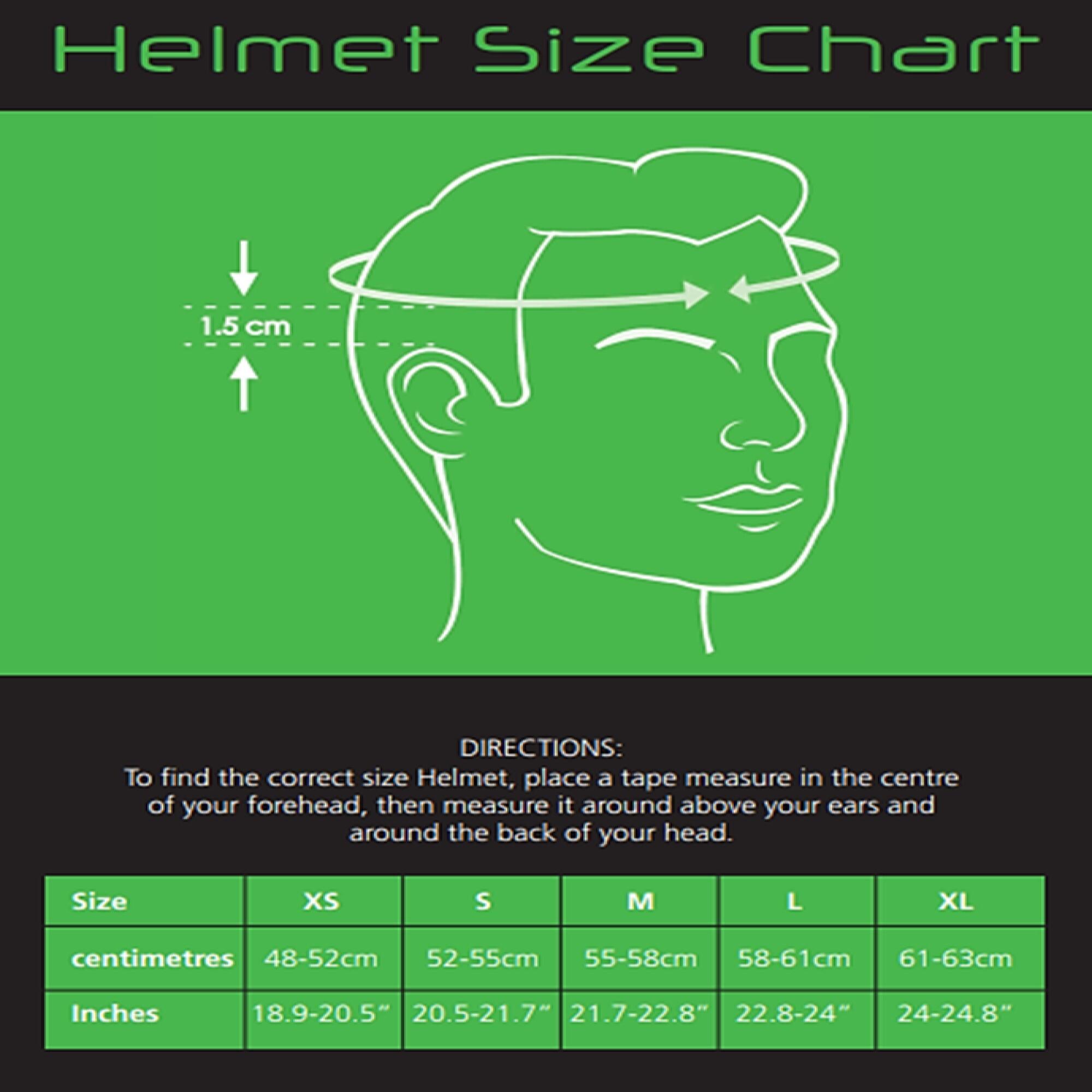 Motorcycle Cycle Helmet Sizes Uk S/M/L/XL Bicycle Bike Helmet LED