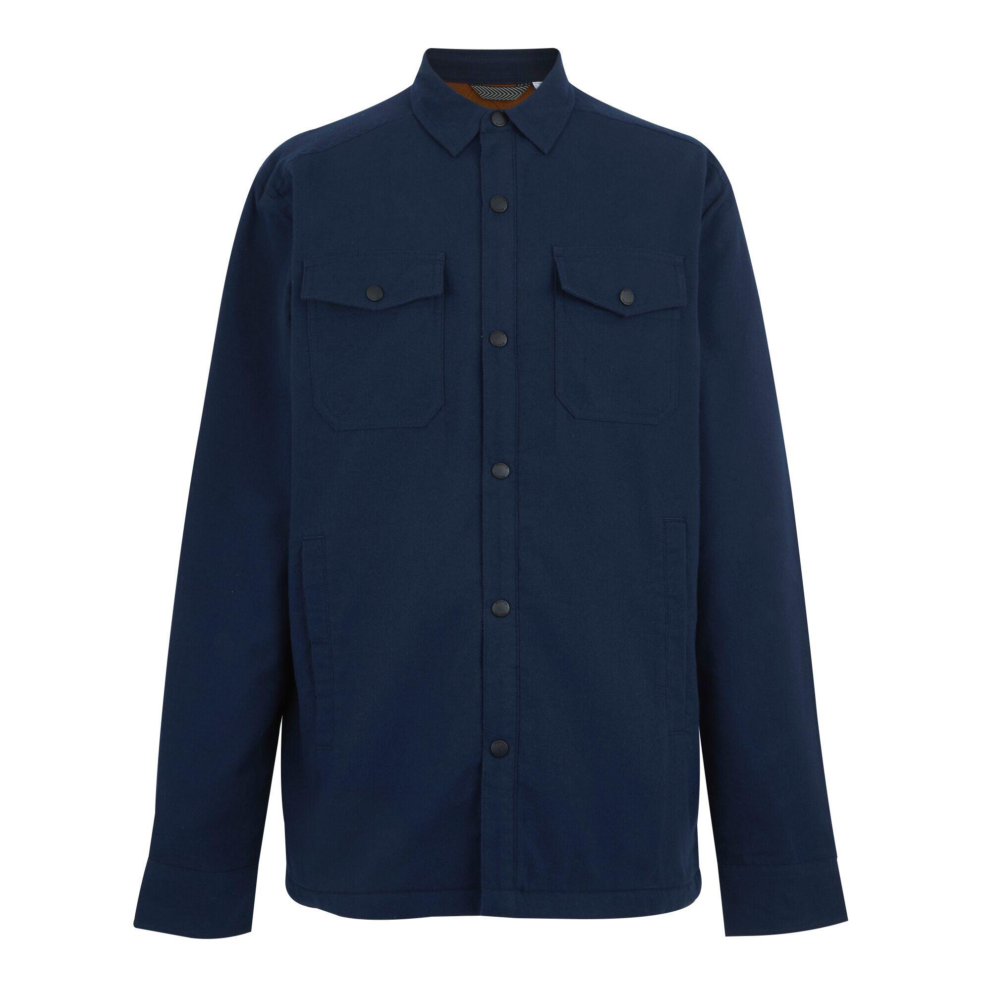 Camicia shacket da uomo Spennith foderata in fleece 6/7