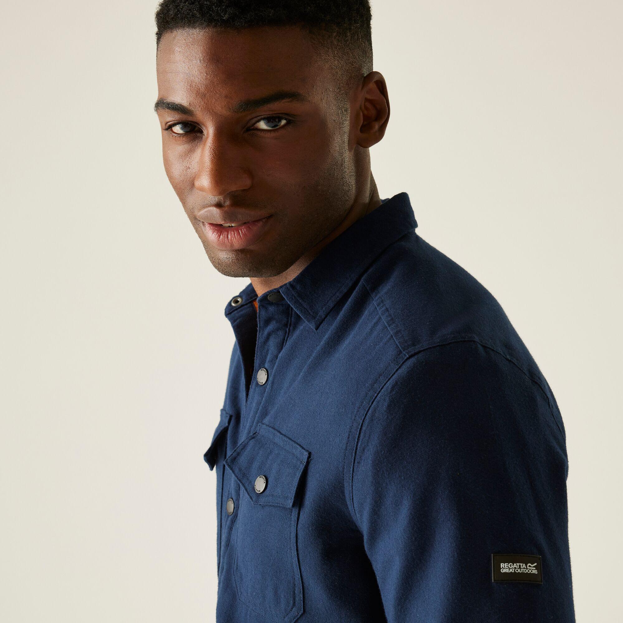 Camicia shacket da uomo Spennith foderata in fleece 5/7