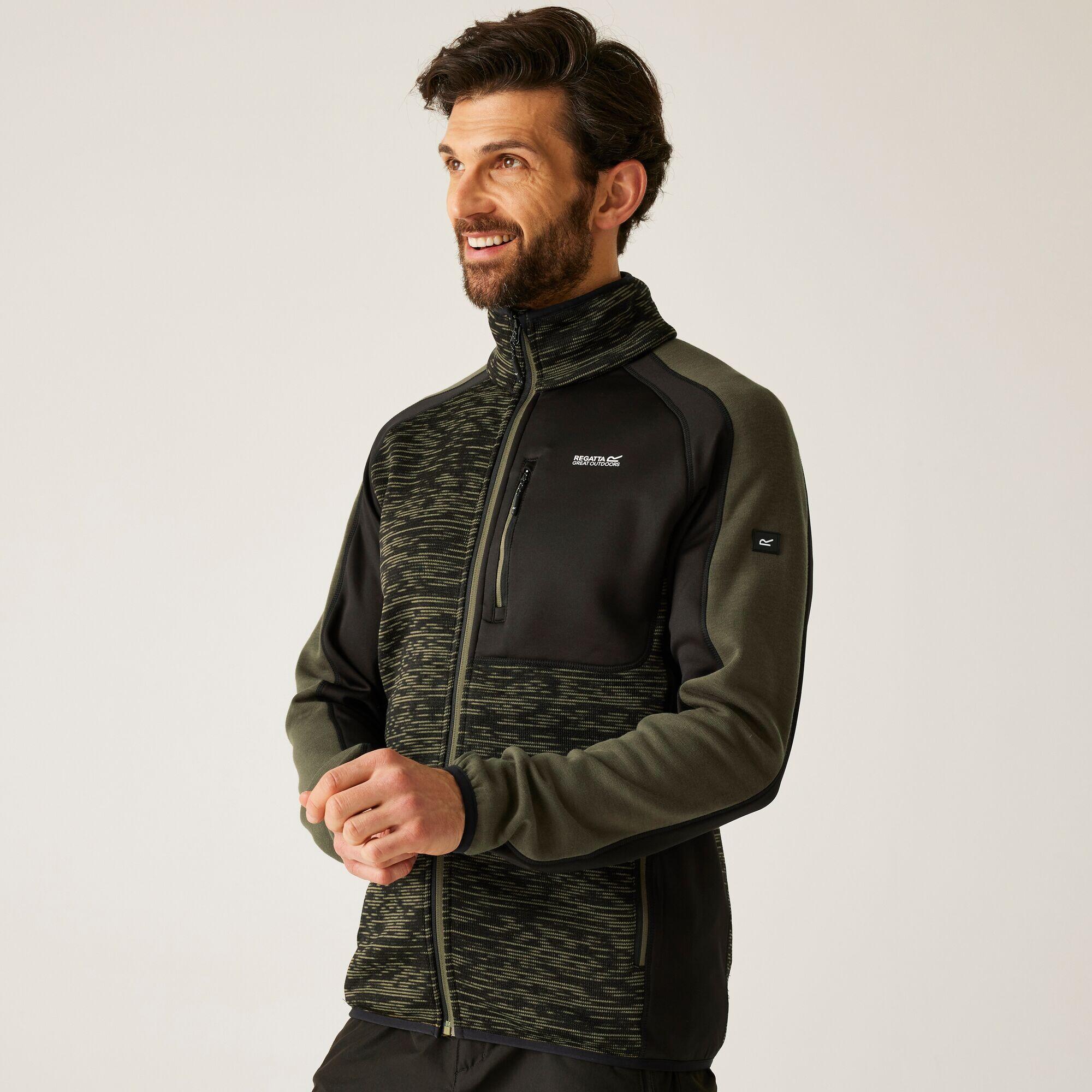 Regatta - Polaire Isolante Extensible Entièrement Zippée Oakar Pour Homme - Polaire - Marron|vert - Decathlon