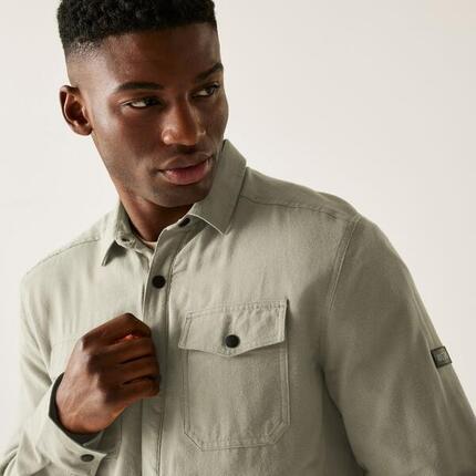 Chemise shacket pour homme Spennith, doublée en polaire