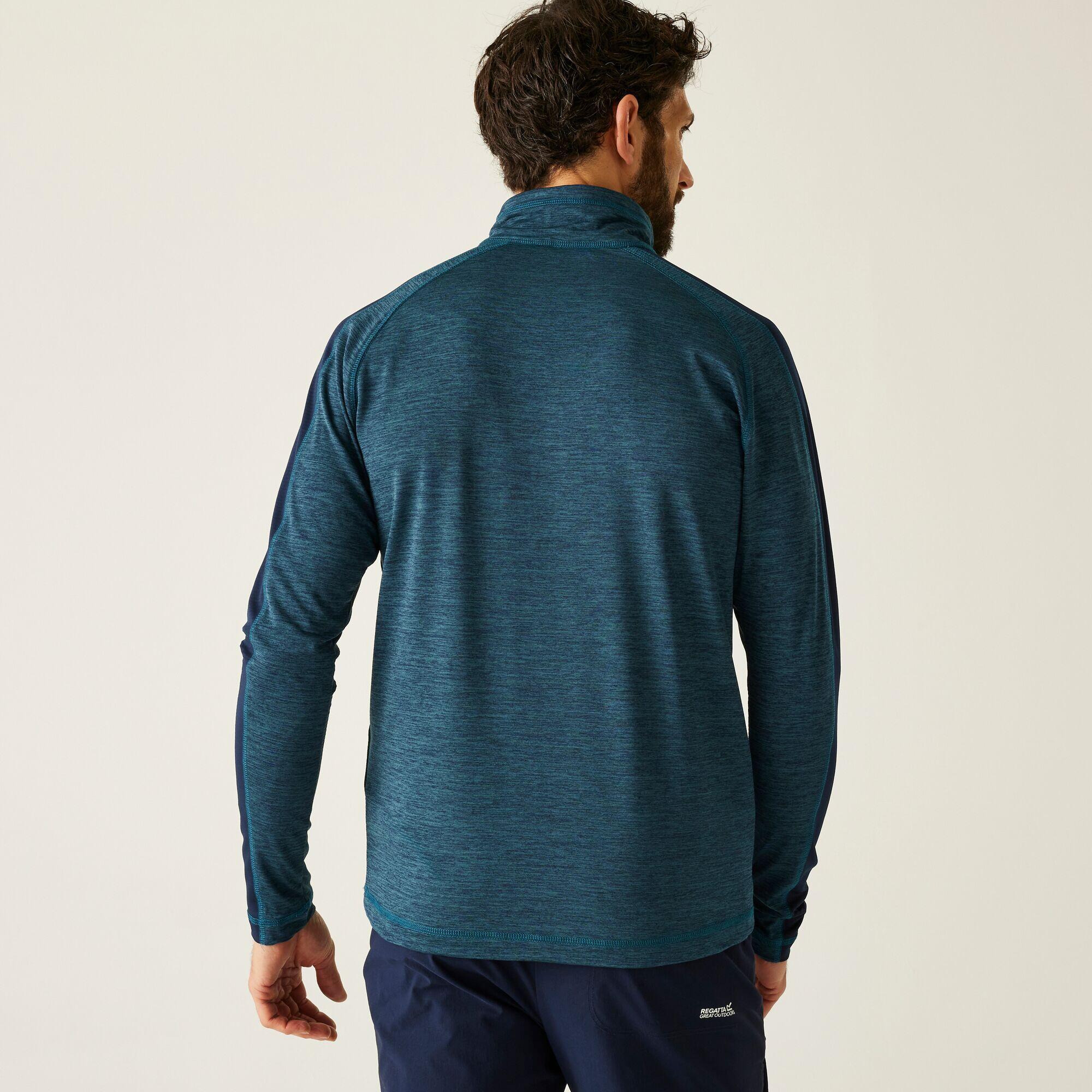 Felpa isolante da uomo Hepley in stretch con mezza zip 2/7