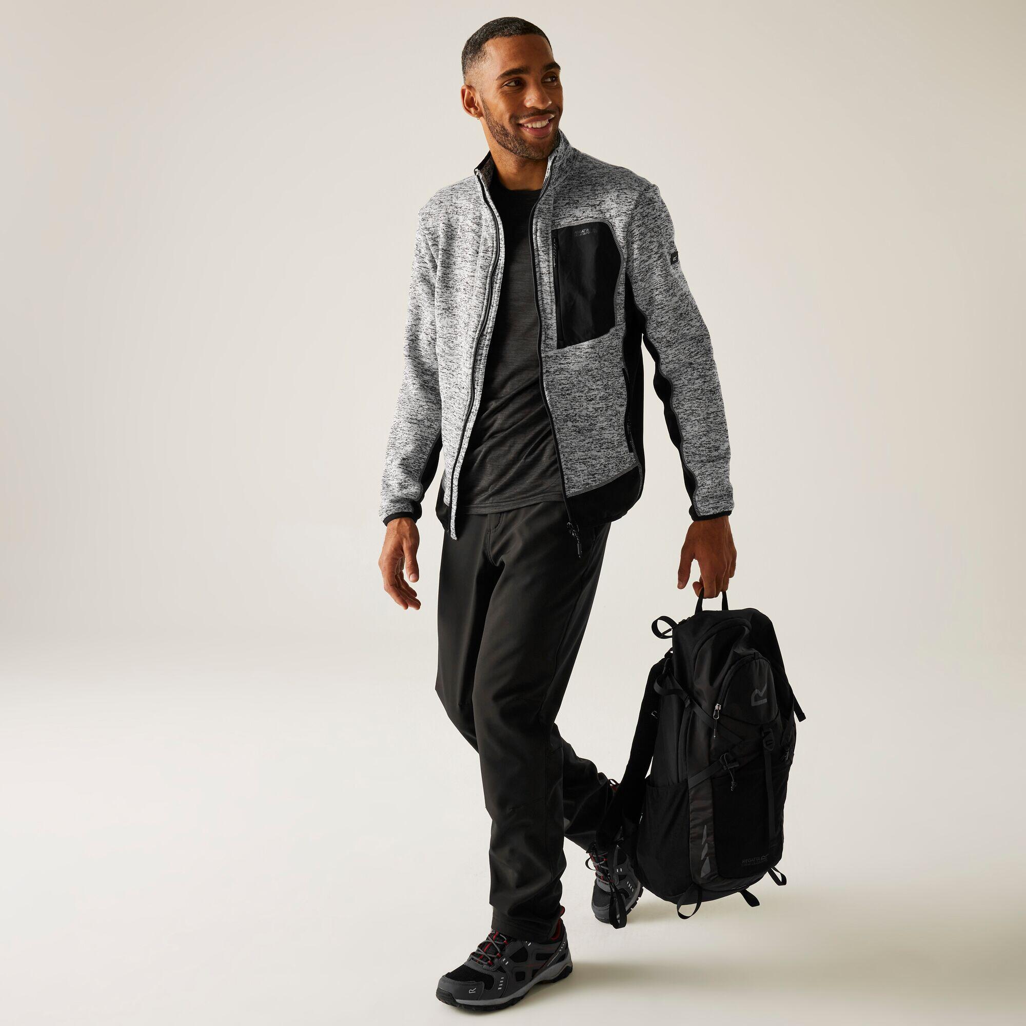 Felpa isolante da uomo Baslinn in stretch con zip completa 4/7